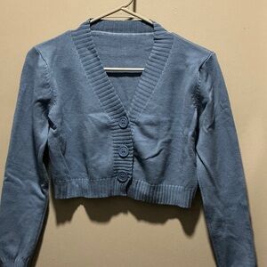 Blue Women's Cardigan Sweater